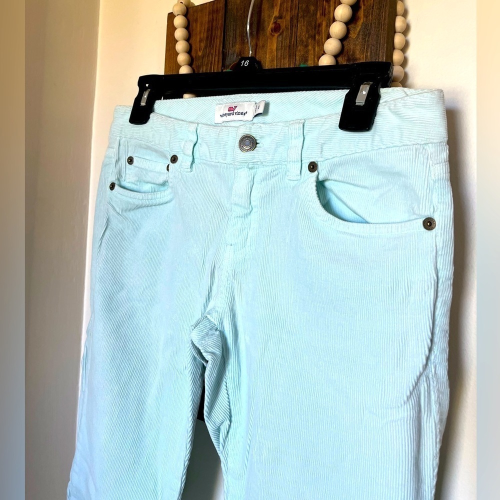 Vineyard Vines Corduroy Pants Aqua Soft Blue Women’s Size 0